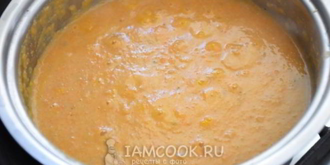 Рецепт морковный суп-пюре с фасолью