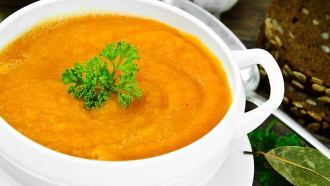 Рецепт Морковный суп-пюре с карри и имбирем