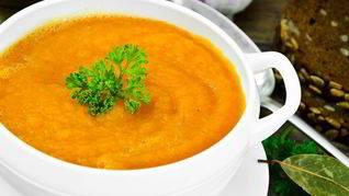 Рецепт Морковный суп-пюре с карри и имбирем