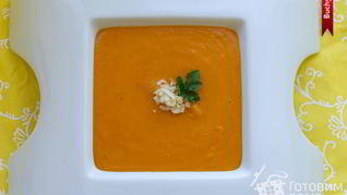 Рецепт Морковный суп-пюре с овсянкой