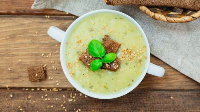 Рецепт Нежный суп-пюре из кабачков