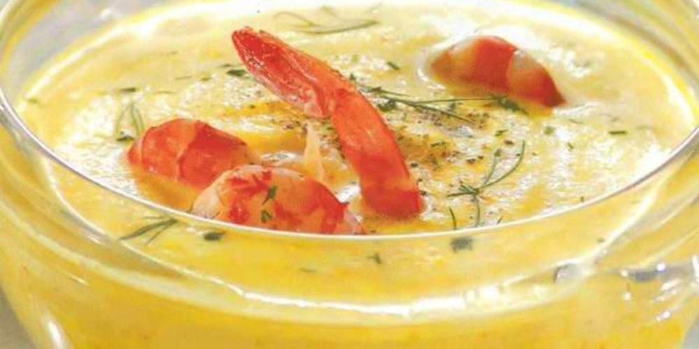 Как приготовить овощной суп-пюре с креветками