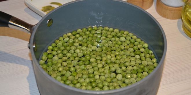 Рецепт постный суп-пюре из зеленого горошка