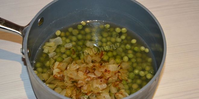 Рецепт постный суп-пюре из зеленого горошка