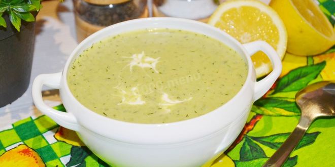 Рецепт постный суп-пюре из зеленого горошка