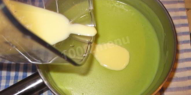 Рецепт простой суп пюре из зеленого горошка с желтками