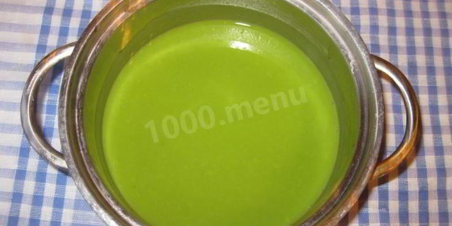 Рецепт простой суп пюре из зеленого горошка с желтками