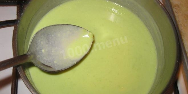 Рецепт простой суп пюре из зеленого горошка с желтками