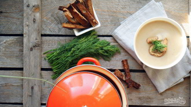 Рецепт Сливочно-грибной суп-пюре