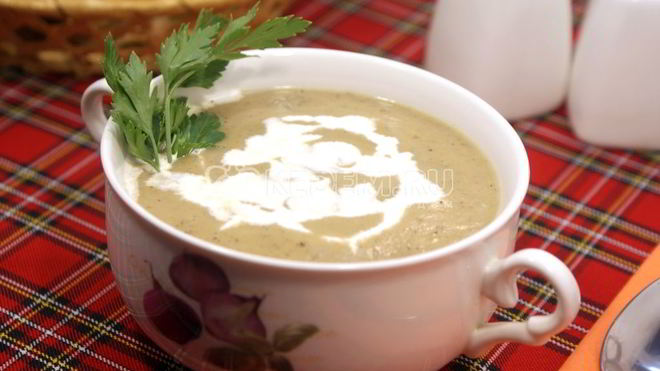 Рецепт Сливочный суп-пюре из цуккини