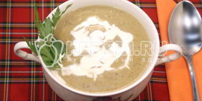 Рецепт сливочный суп-пюре из цуккини