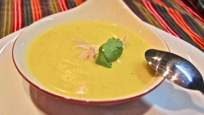 Рецепт Сливочный суп-пюре с курицей