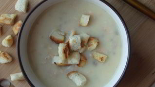 Рецепт Сливочный суп-пюре с семгой