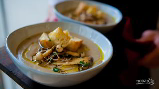 Рецепт Суп-пюре из белых сушеных грибов