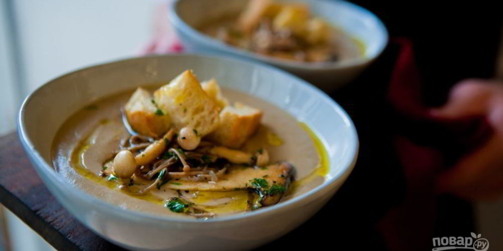 Как приготовить суп-пюре из белых сушеных грибов