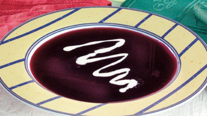 Рецепт Суп-пюре из черники