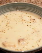 Суп-пюре из лосося со сливками