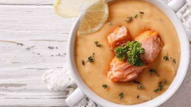 Рецепт Суп-пюре из семги