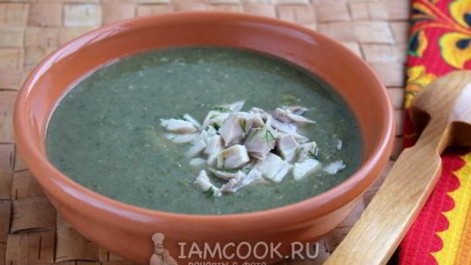 Рецепт Суп пюре из шпината