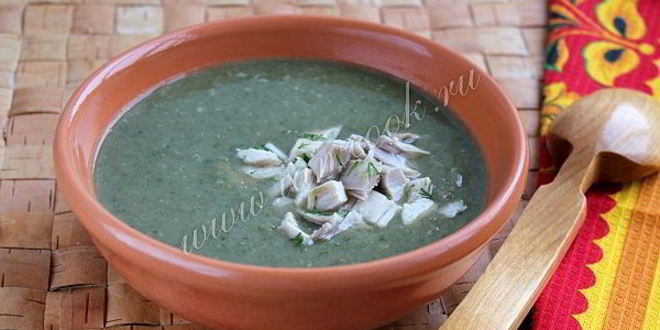 Рецепт суп пюре из шпината