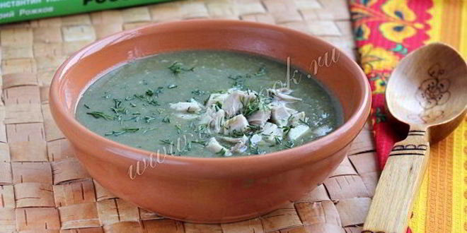 Рецепт суп пюре из шпината