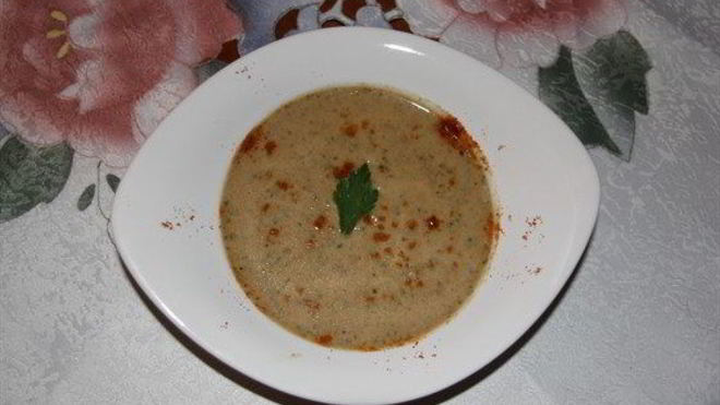 Рецепт Суп пюре из телятины со спаржей и шпинатом