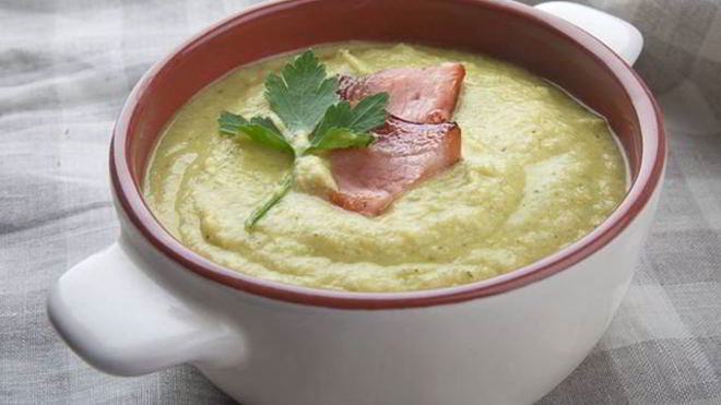 Рецепт Суп-пюре из цуккини с гребешками