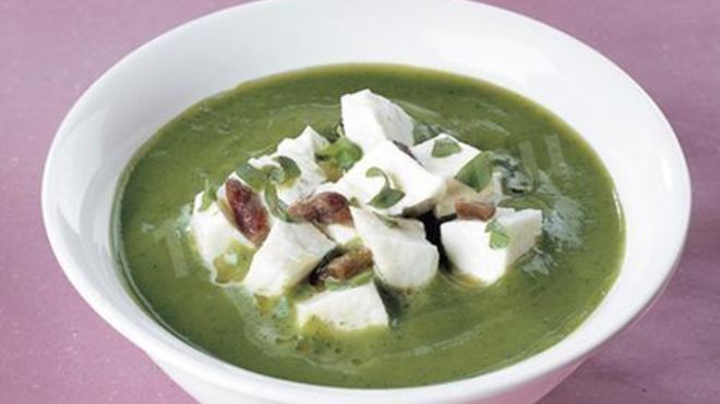 Рецепт Суп-пюре из цуккини с моццареллой