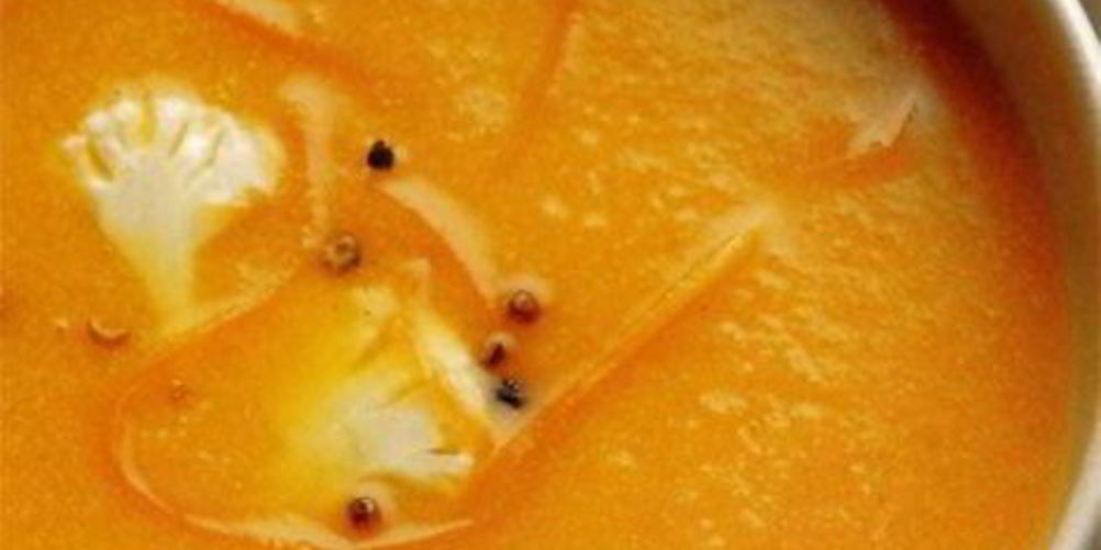 Как приготовить суп-пюре из цветной капусты с морковью