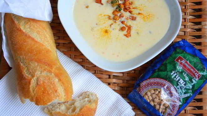 Рецепт Суп-пюре из цветной капусты с нутом