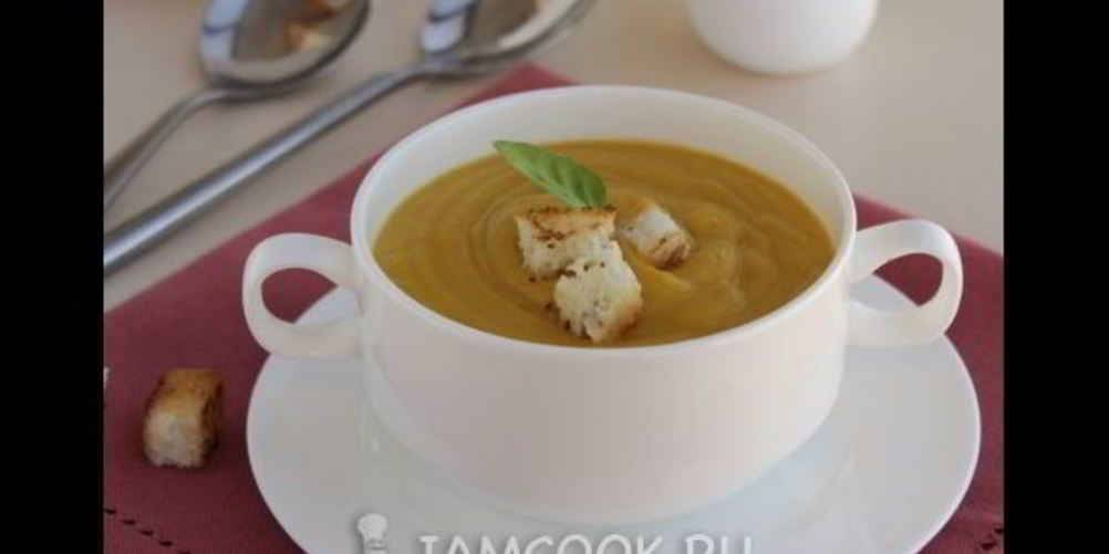 Рецепт нежный суп-пюре из кабачков