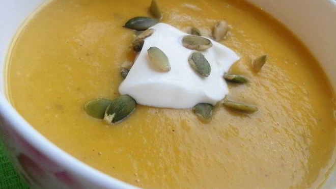 Рецепт Суп-пюре из тыквы с чечевицей