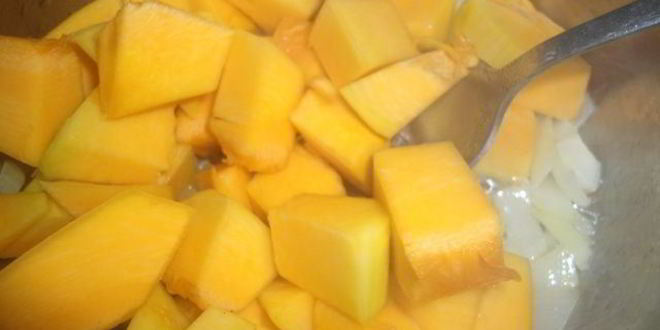 Рецепт суп-пюре из тыквы с чечевицей