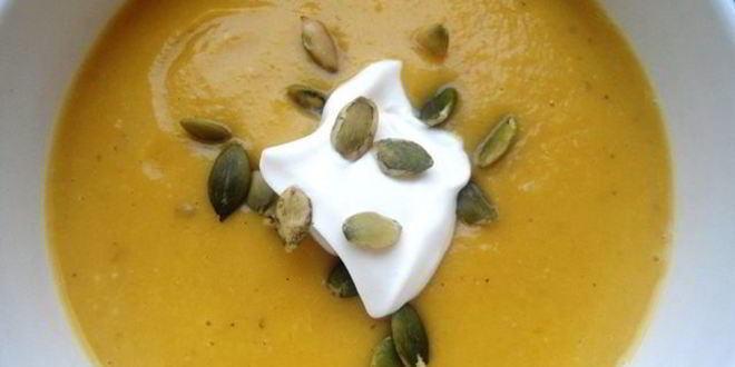 Рецепт суп-пюре из тыквы с чечевицей