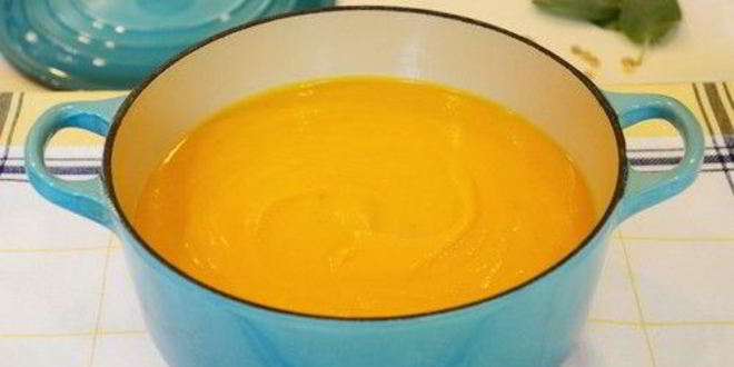 Рецепт суп пюре из тыквы с яблоком