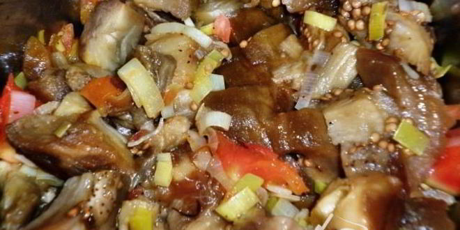 Рецепт суп-пюре из запеченных баклажанов