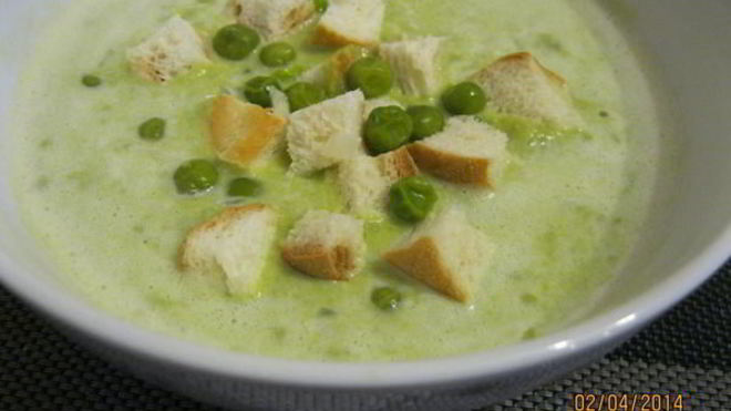 Рецепт Суп-пюре из зеленого горошка