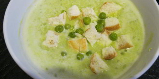 Рецепт суп-пюре из зеленого горошка