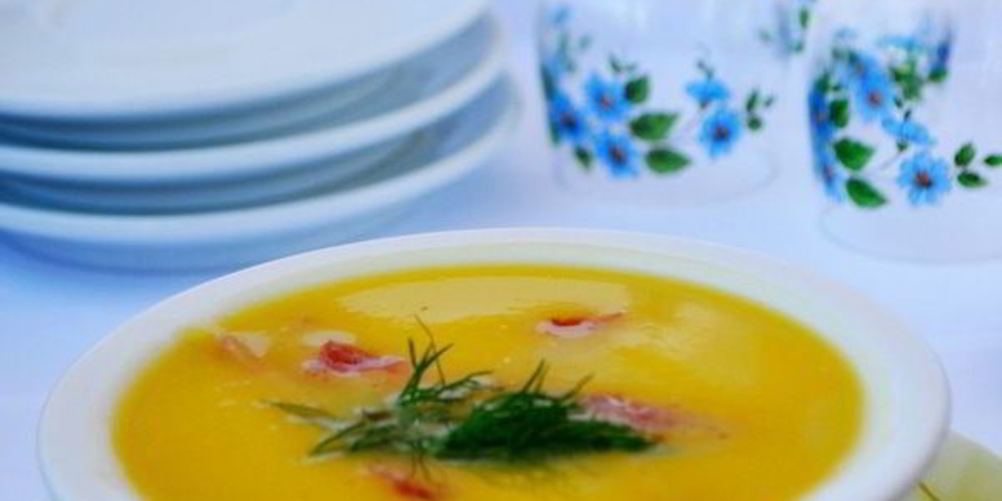 Как приготовить суп-пюре овощной с ветчиной