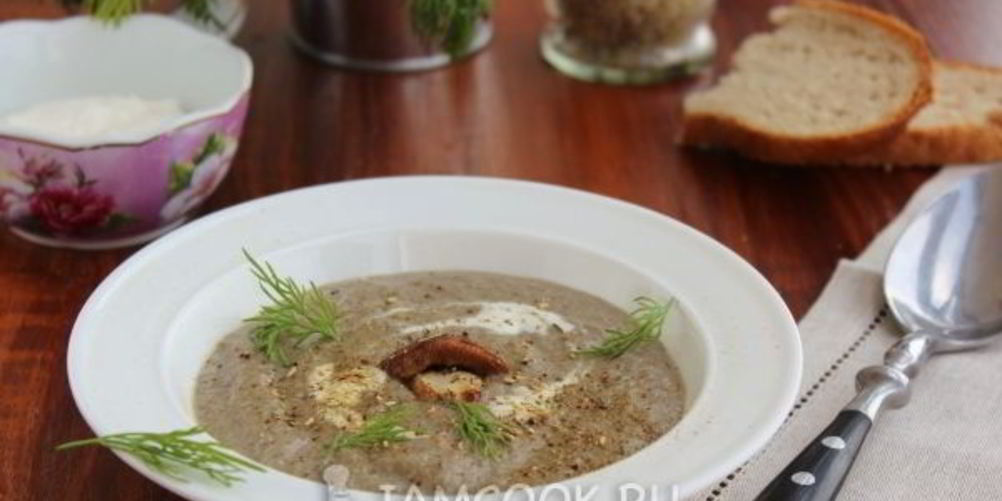 Как приготовить суп-пюре с шампиньонами и картофелем