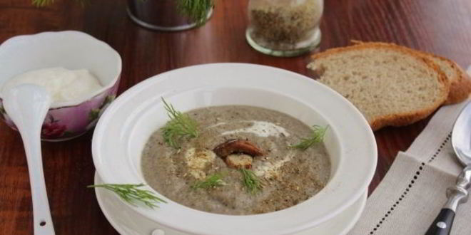 Рецепт суп-пюре с шампиньонами и картофелем