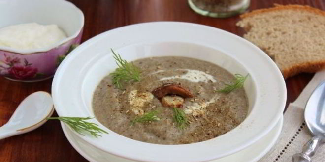 Рецепт суп-пюре с шампиньонами и картофелем