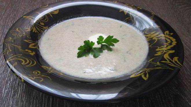 Рецепт Суп-пюре с цукини и грибами