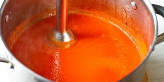 Рецепт томатный суп-пюре с анчоусами