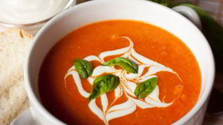 Рецепт Томатный суп-пюре с нутом