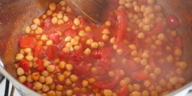 Рецепт томатный суп-пюре с нутом