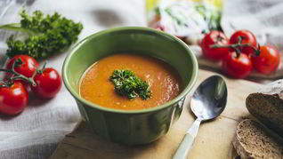 Рецепт Томатный суп-пюре с розмарином