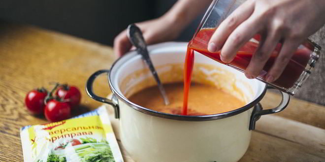 Рецепт томатный суп-пюре с розмарином