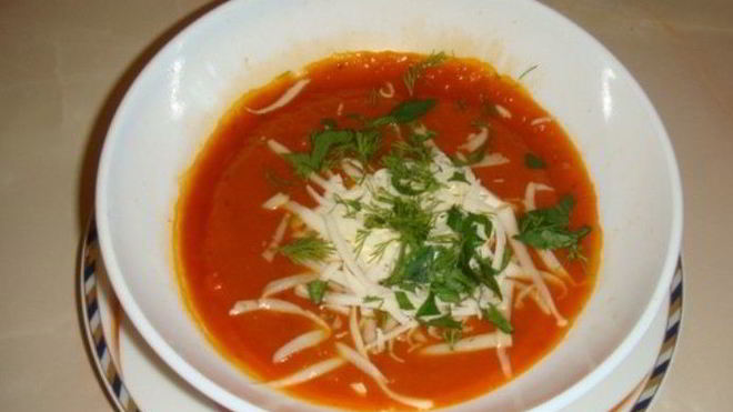 Рецепт Томатный суп-пюре в мультиварке
