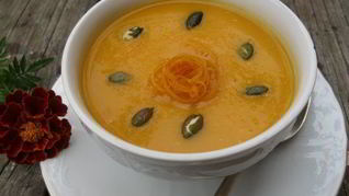 Рецепт Тыквенный суп-пюре с апельсином